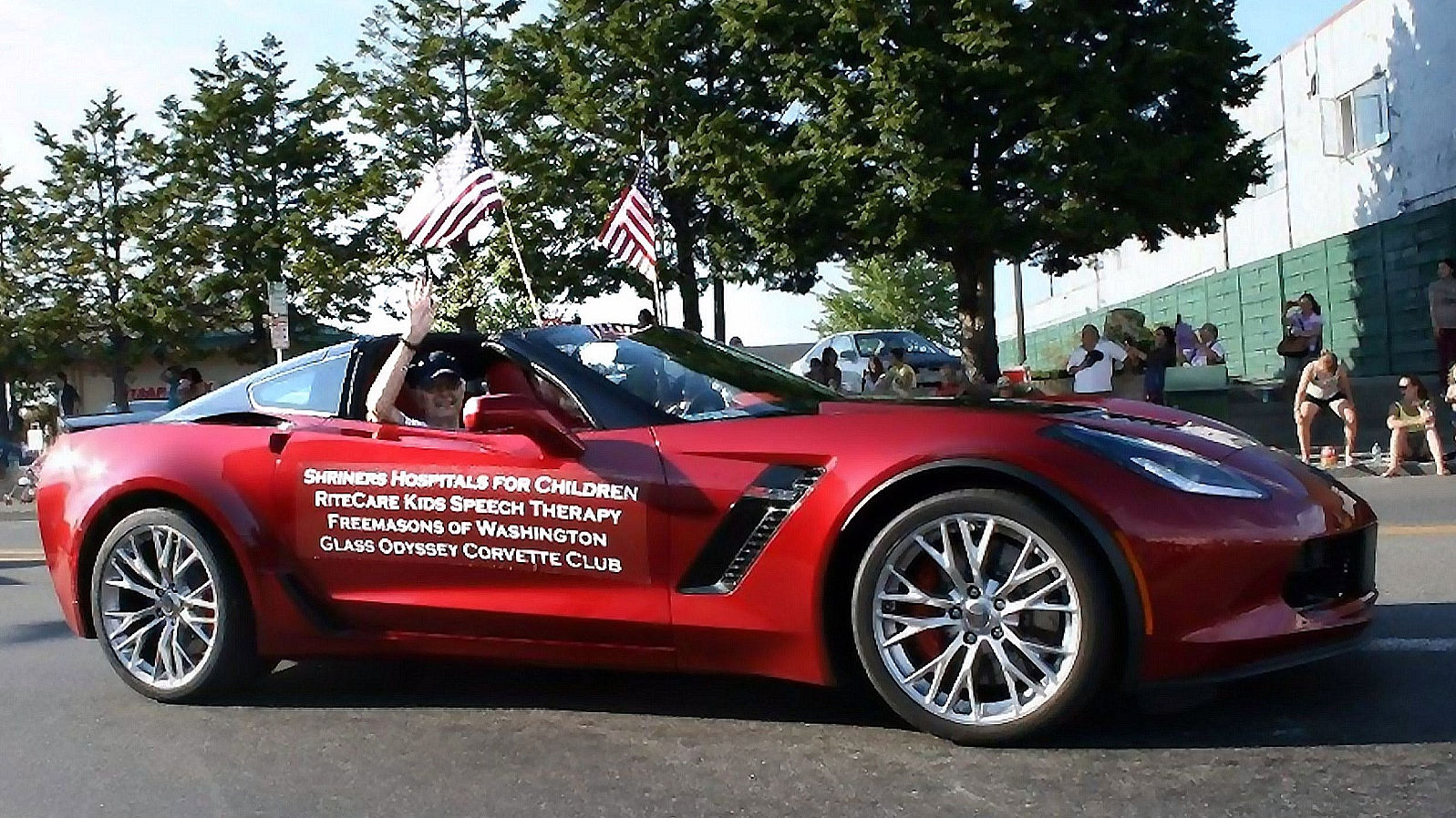 Click to Enlarge-Esc to Close Corvette Generations/C7/C7 2015 Red Z06 Shriners Parade vehicle.jpg